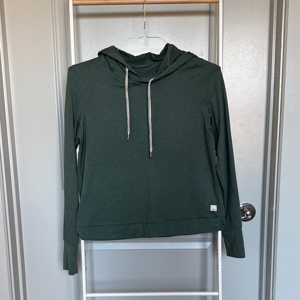 Vuori Halo Essential Forest Green Hoodie